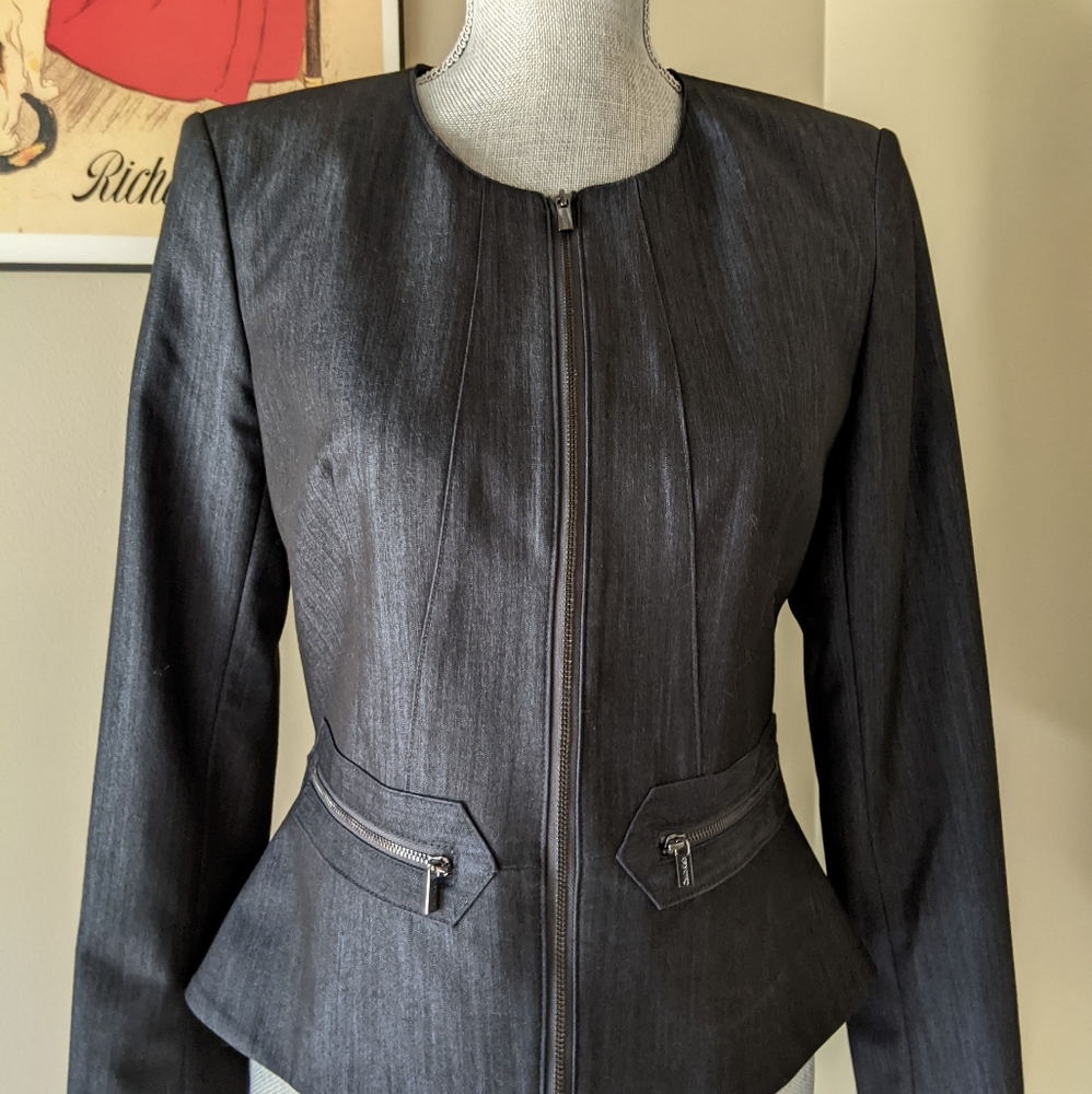 Calvin Klein blue grey zip jacket
